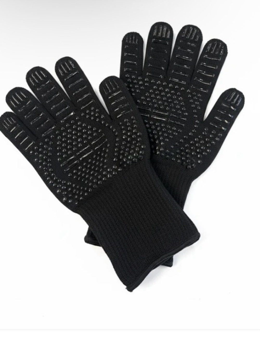 Bespoke Black BBQ Heat Resistant Grip Gloves